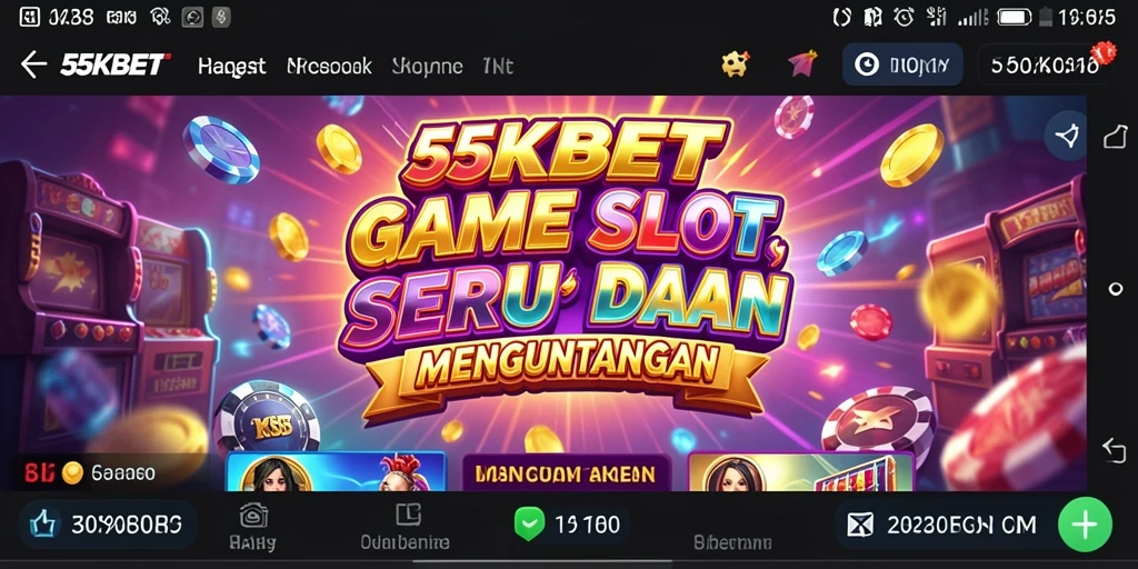Tampilan menarik dari gameplay Slot di 55KBET.