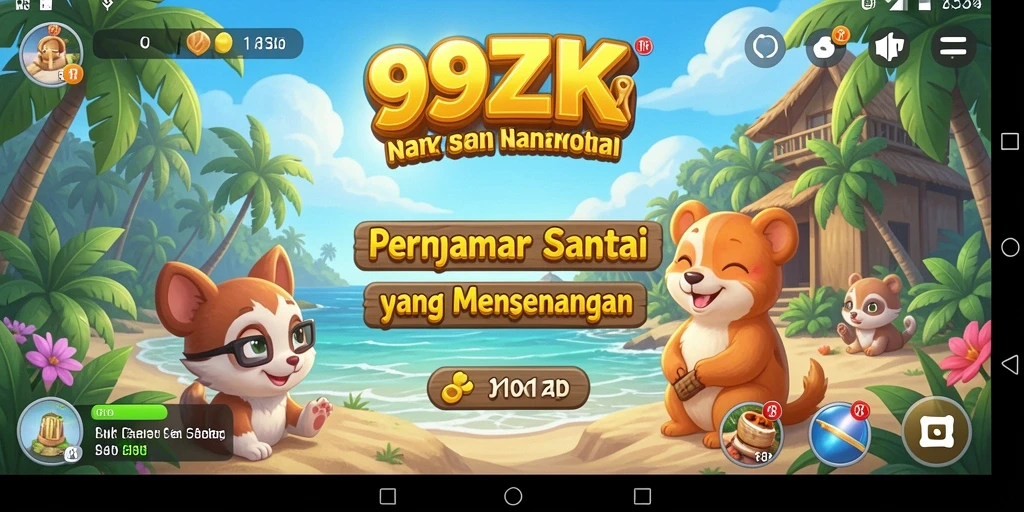 Tampilan menarik dari gameplay 99ZK dengan elemen yang ceria.