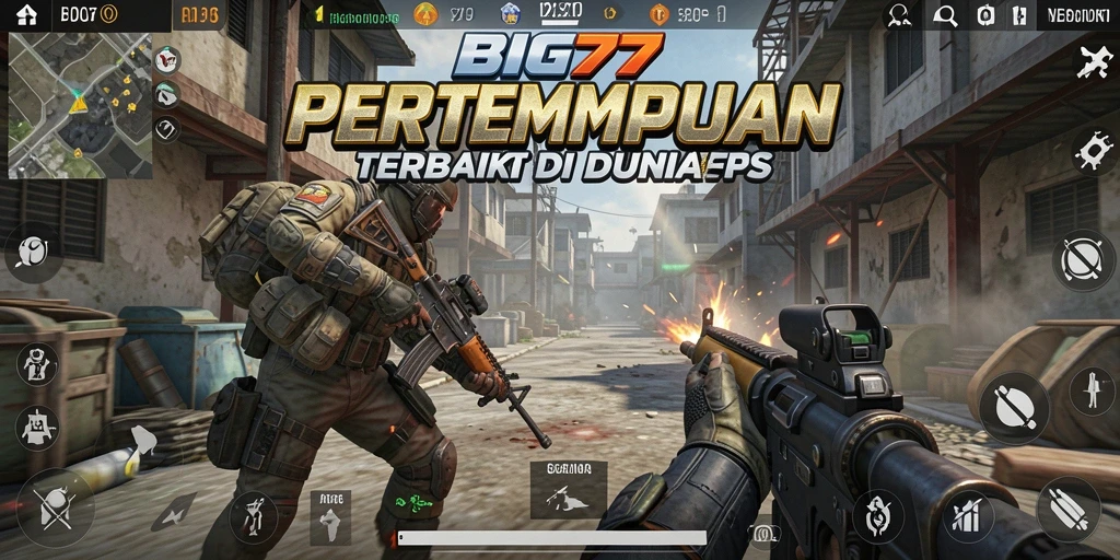 Tangkapan layar menunjukkan aksi intens pertempuran di BIG77.
