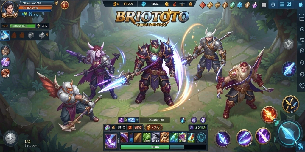 Tampilan gameplay menarik dari BRIOTOTO di dunia MMORPG.