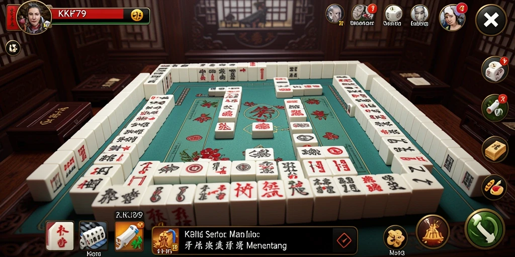 Screenshot gameplay KPK79 menampilkan pemain mencocokkan ubin Mahjong.