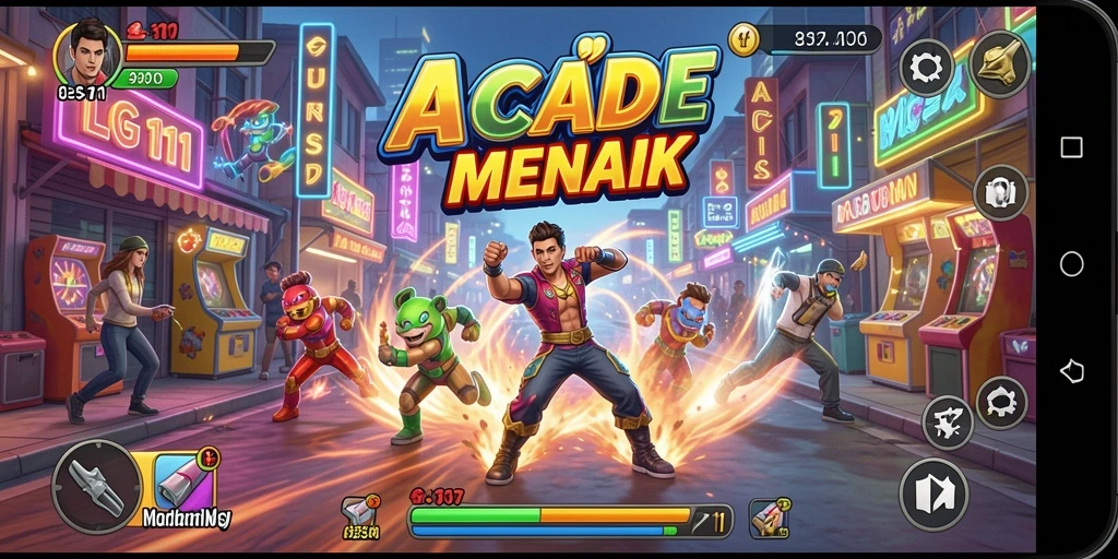 Tampilan gameplay menarik dari LG111 yang menggambarkan suasana Arcade.