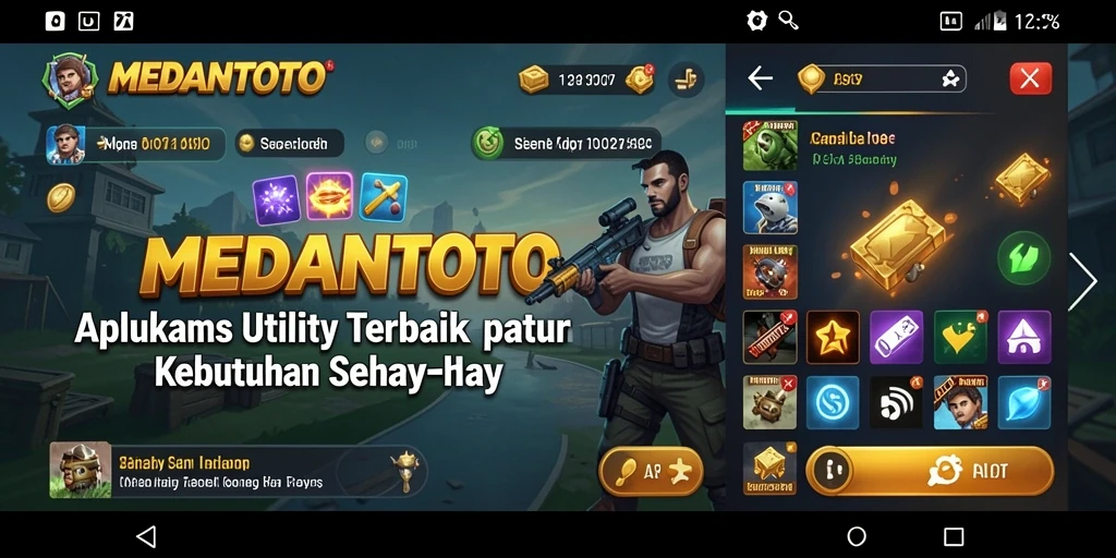 Tampilan antarmuka MEDANTOTO yang sederhana dan menarik.