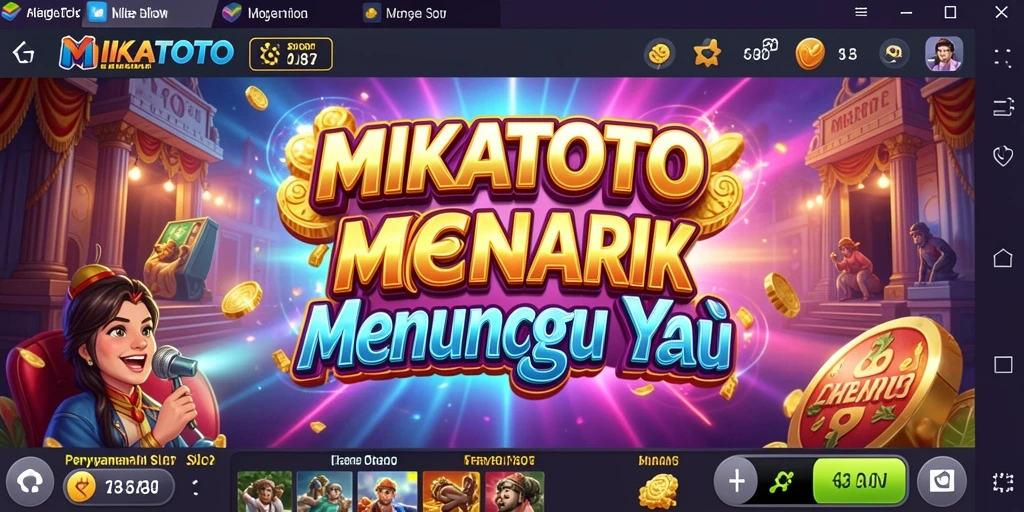 Tampilan gameplay <strong>MIKATOTO</strong> yang seru dan penuh warna.