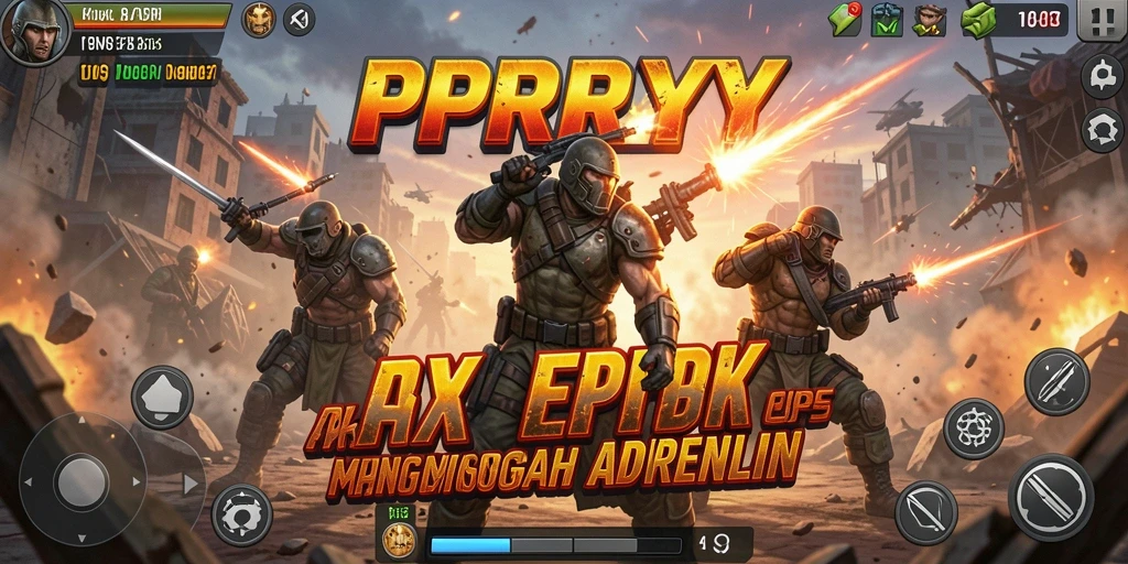 Tampilan gameplay mendebarkan dari PPRRYY yang penuh aksi.
