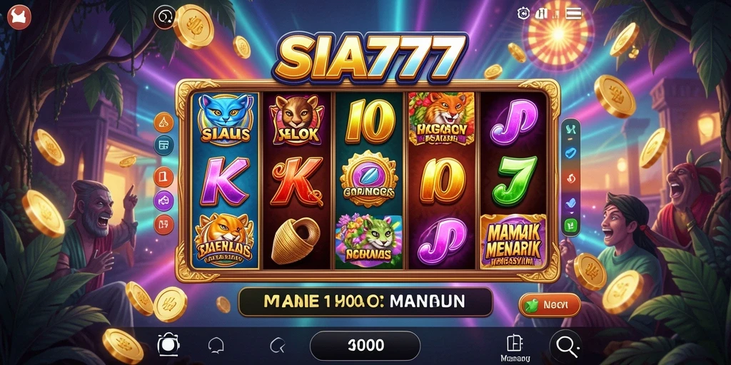 Screenshot SIA777 menunjukkan gameplay Slot yang mendebarkan dan interaktif.