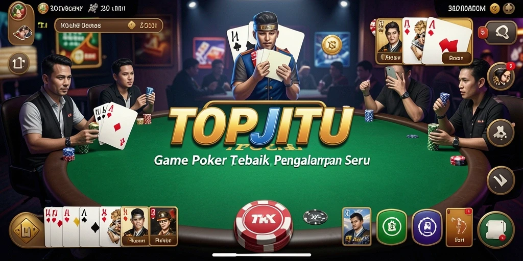 Screenshot gameplay menunjukkan momen seru permainan Poker.