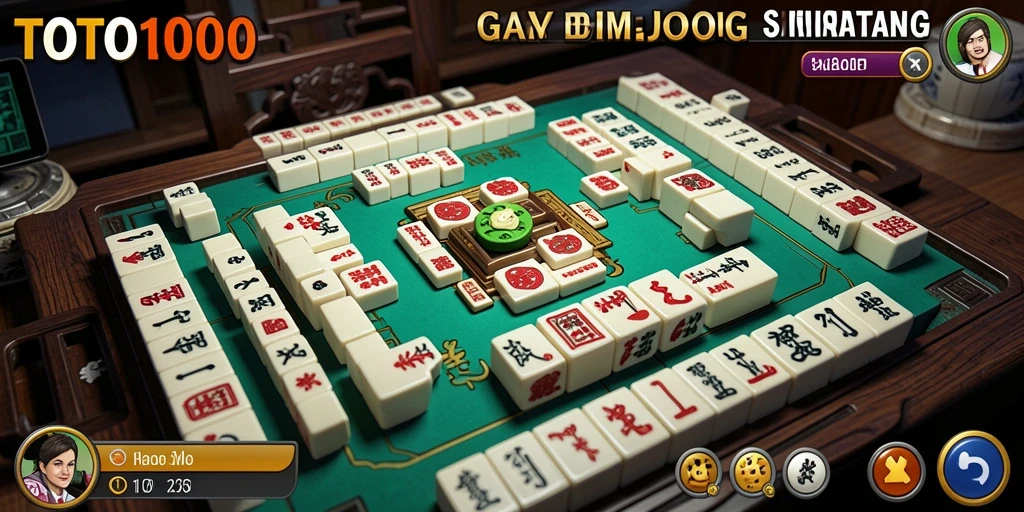 Pengalaman seru bermain Mahjong di TOTO1000 dengan ubin warna-warni.