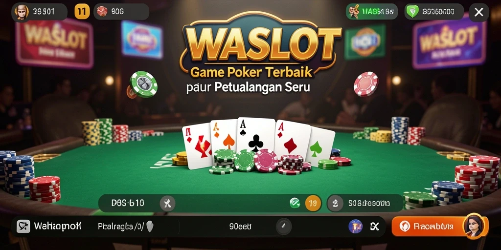Screenshot gameplay WASLOT menampilkan suasana seru permainan Poker.